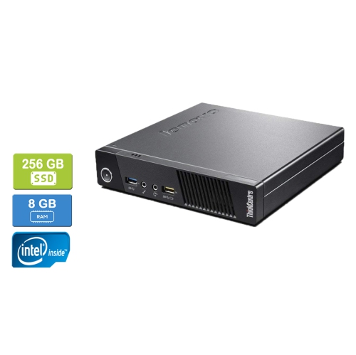 LENOVO  Refurbished (Good) - M73 Tiny Intel Core G3220T 2.60 Ghz, 8GB, 256GB SSD, Win 10 Pro