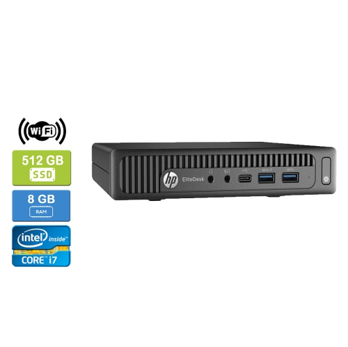 HP  Refurbished (Good) - 800 G2 Mini Intel Core I7-6700T 2.80 Ghz, 8GB, 512GB SSD, Win 10 Pro