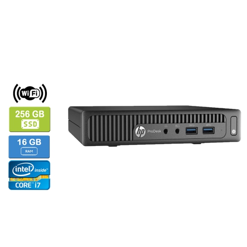 Refurbished - HP 600 G2 MINI Intel Core i7-6700T 2.80 GHz, 16GB, 256GB SSD, Win 10 Pro