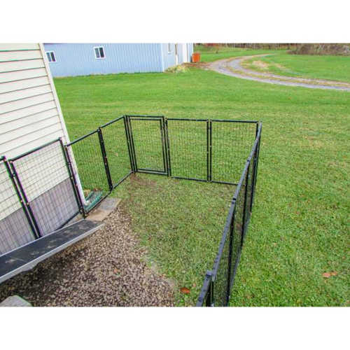 ALEKO® 2DK5X5X4SQ Dog Kennel Heavy Duty Pet Playpen 10X10X4 Foot Dog Exercise Pen Cat Fence Run for Chicken Coop Hens House