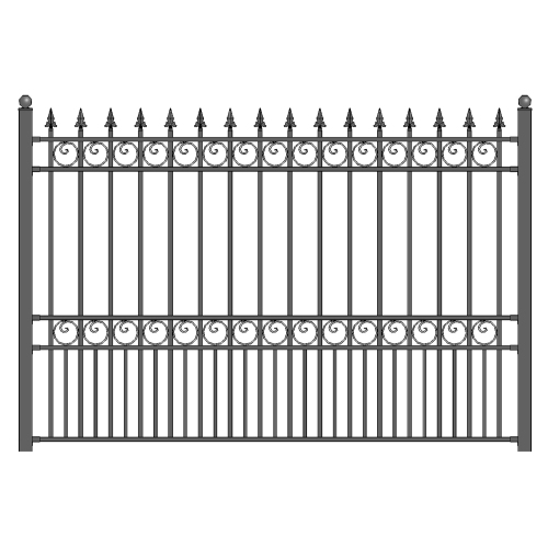 ALEKO  ® London Style Garden Yard Iron Fence 8' X 5'