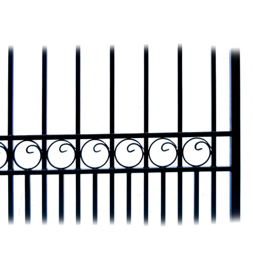 ALEKO Yard Garden Iron Wrought Steel Fence 8' x 5' Paris Style