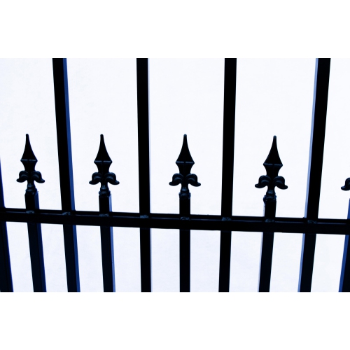 ALEKO® NEW 8' x 5' IRON DRIVEWAY STEEL FENCE PRAGUE STYLE