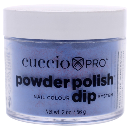 Pro Powder Polish Nail Colour Dip System - Purple With Red Glitter by Cuccio for Women - 2 oz Nail Powder