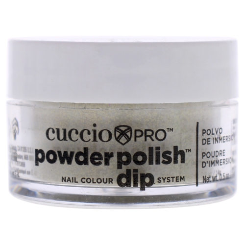 Pro Powder Polish Nail Colour Dip System - Rich Gold Glitter by Cuccio for Women - 0.5 oz Nail Powder