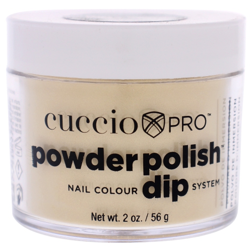 Pro Powder Polish Nail Colour Dip System - Metallic Lemon Gold by Cuccio for Women - 2 oz Nail Powder
