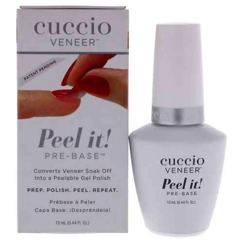 Veneer Peel It Pre-Base by Cuccio for Women - 0.44 oz Nail Remover