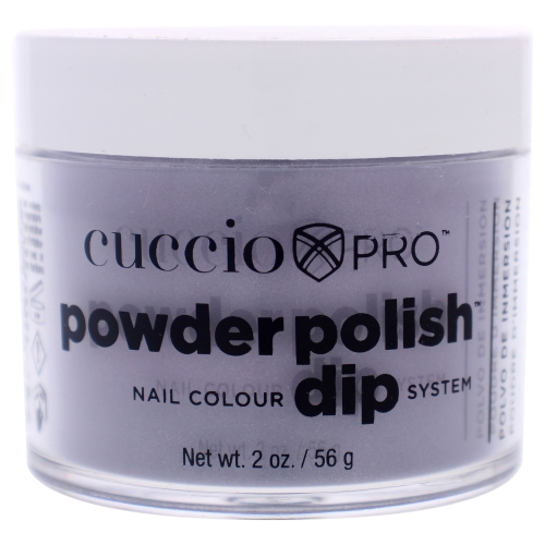 Pro Powder Polish Nail Colour Dip System - Grey with Mica by Cuccio for Women - 2 oz Nail Powder