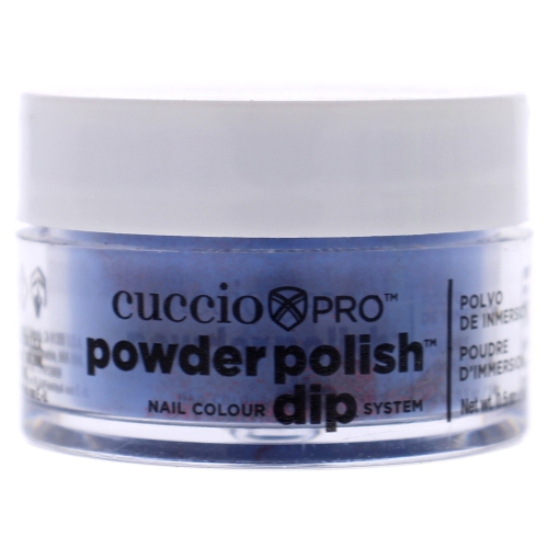 Pro Powder Polish Nail Colour Dip System - Purple With Red Glitter by Cuccio for Women - 0.5 oz Nail Powder