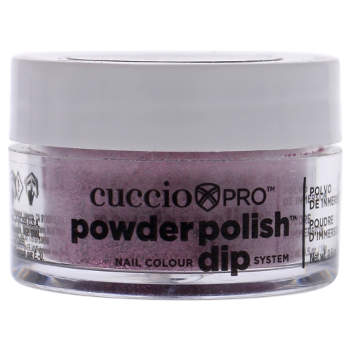 Pro Powder Polish Nail Colour Dip System - Barbie Pink Glitter by Cuccio for Women - 0.5 oz Nail Powder