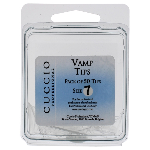 Vamp Tips - 7 by Cuccio Pro for Women - 50 Pc Acrylic Nails