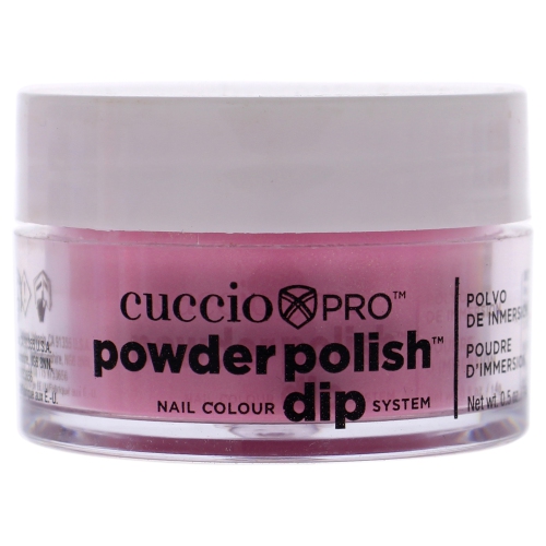 Pro Powder Polish Nail Colour Dip System - Bright Pink with Gold Mica by Cuccio for Women - 0.5 oz Nail Powder