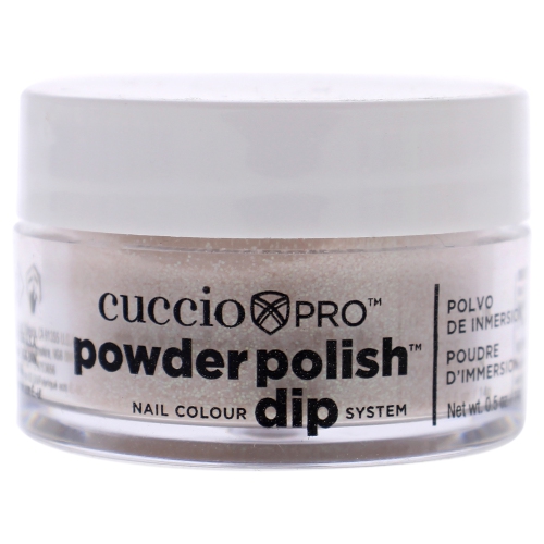 Pro Powder Polish Nail Colour Dip System - Light Pink With Raimbow Glitter by Cuccio for Women - 0.5 oz Nail Powder