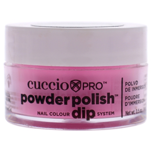 Pro Powder Polish Nail Colour Dip System - Bright Neon Pink by Cuccio for Women - 0.5 oz Nail Powder