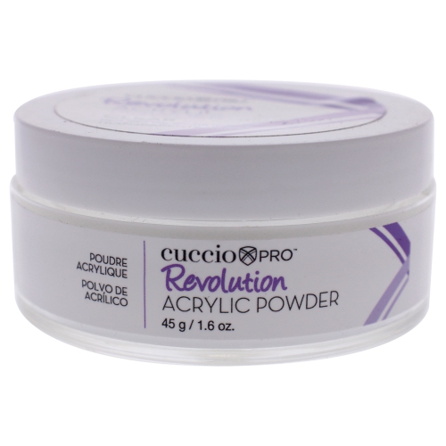 Revolution Acrylic Powder - Clear by Cuccio Pro for Women - 1.6 oz Acrylic Powder