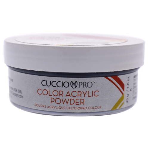Colour Acrylic Powder - Licorice Black by Cuccio Pro for Women - 1.6 oz Acrylic Powder