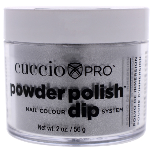Pro Powder Polish Nail Colour Dip System - Silver With Silver Mica by Cuccio for Women - 2 oz Nail Powder
