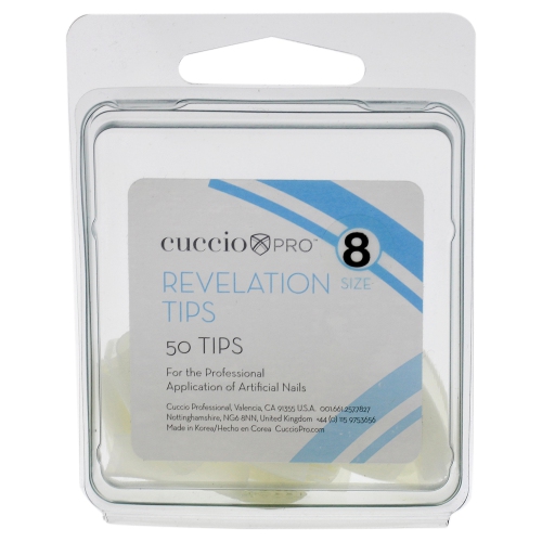 Revelation Tips - 8 by Cuccio Pro for Women - 50 Pc Acrylic Nails