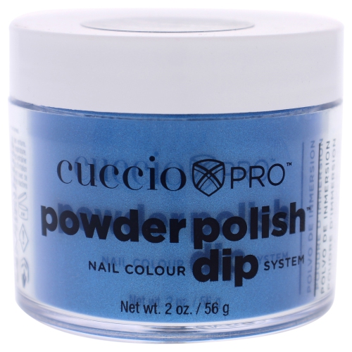 Pro Powder Polish Nail Colour Dip System - Deep Blue with Blue Mica by Cuccio for Women - 2 oz Nail Powder