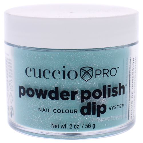 Pro Powder Polish Nail Colour Dip System - Jade with Silver Glitter by Cuccio for Women - 2 oz Nail Powder