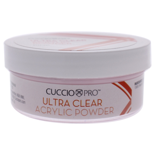 Ultra Clear Acrylic Powder - Pink by Cuccio Pro for Women - 1.6 oz Acrylic Powder