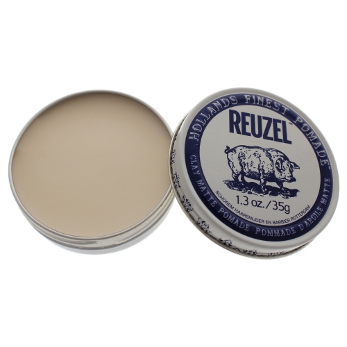 Clay Matte Pomade by Reuzel for Men - 1.3 oz Pomade