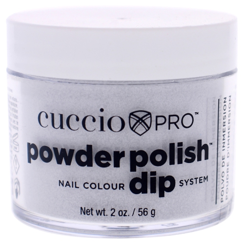 Pro Powder Polish Nail Colour Dip System - Silver Glitter by Cuccio for Women - 2 oz Nail Powder