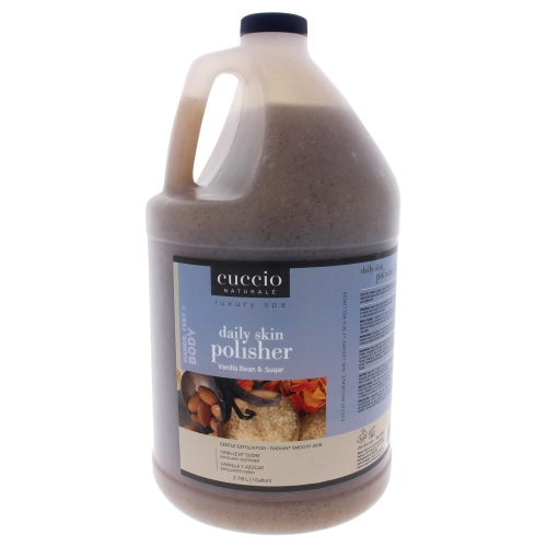 Luxury Spa Daily Skin Polisher - Vanilla Bean and Sugar by Cuccio for Unisex - 1 Gallon Scrub