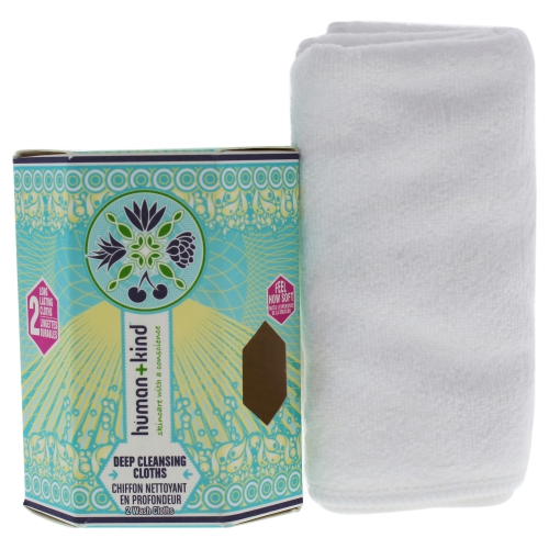 Deep Cleansing Cloths by Human+Kind for Unisex - 2 Pc Cloths