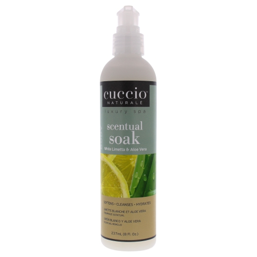 Scentual Soak - White Limetta and Aloe Vera by Cuccio for Women - 8 oz Cleanser