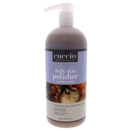 Luxury Spa Daily Skin Polisher - Vanilla Bean and Sugar by Cuccio for Unisex - 32 oz Scrub