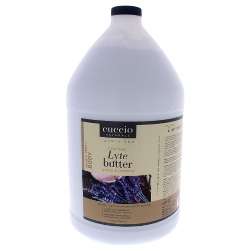 Ultra Sheer Lyte Butter - Lavender and Chamomile by Cuccio for Unisex - 1 Gallon Body Butter
