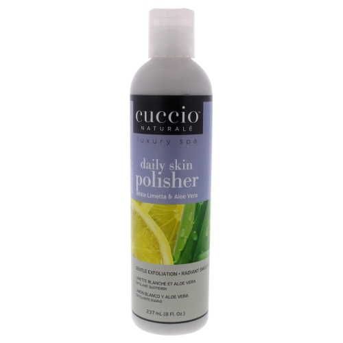 Luxury Spa Daily Skin Polisher - White Limetta and Aloe Vera by Cuccio for Unisex - 8 oz Scrub