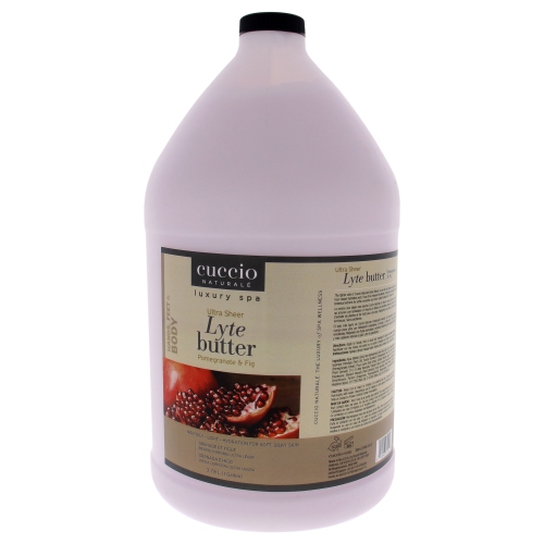 Ultra Sheer Lyte Butter - Pomegranate and Fig by Cuccio for Unisex - 1 Gallon Body Butter