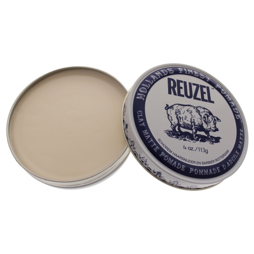 Clay Matte Pomade by Reuzel for Men - 4 oz Pomade