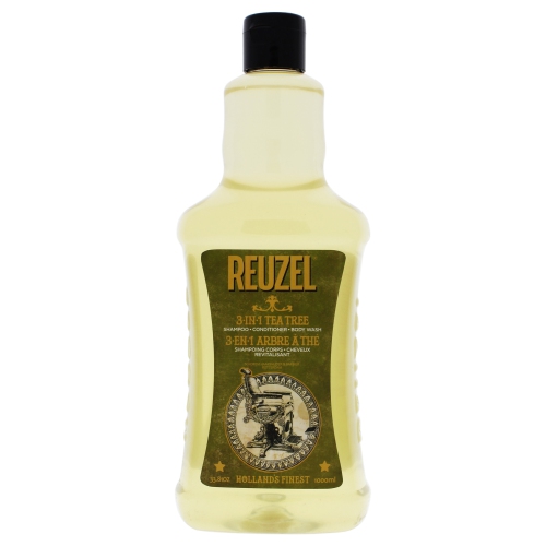 3-In-1 Tea Tree Shampoo by Reuzel for Men - 33.81 oz Shampoo