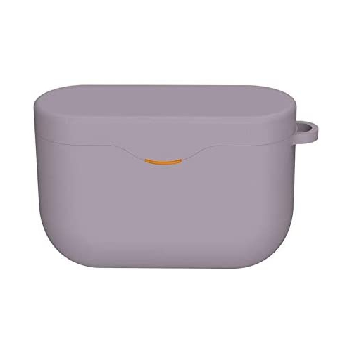 Silicone Cover Case with Keychain Compatible with Sony WF-1000XM3, 1000XM3S, 1000XM3B Wireless Earbuds - Purple