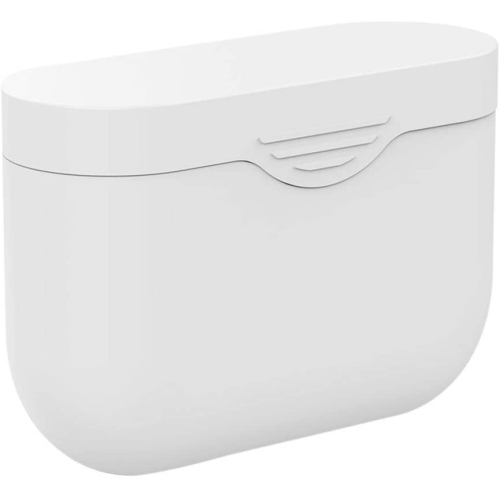 Silicone Cover Case Compatible with Sony WF-1000XM3, 1000XM3S, 1000XM3B Wireless Earbuds, Soft Anti Drop Silicone Protective Case Cover - White