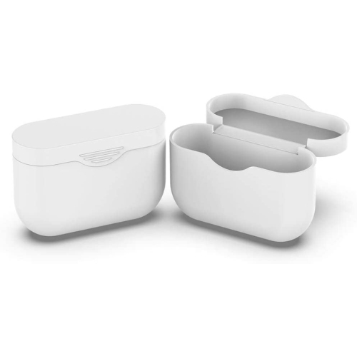Silicone Cover Case Compatible with Sony WF-1000XM3, 1000XM3S, 1000XM3B Wireless Earbuds, Soft Anti Drop Silicone Protective Case Cover - White