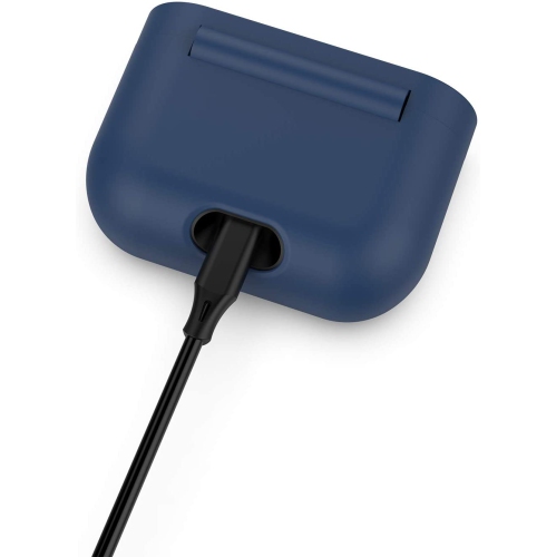 Silicone Cover Case Compatible with Sony WF-1000XM3, 1000XM3S, 1000XM3B Wireless Earbuds, Soft Anti Drop Silicone Protective Case Cover - Dark Blue