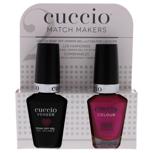 Match Makers Set - Red Lights in Amsterdam by Cuccio for Women - 2 Pc set