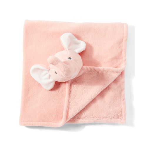 elephant security blanket pink