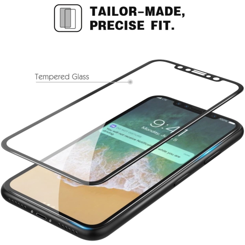 Protecteur d’écran en verre trempé Ultra d’Edge to Edge pour iPhone 11 Pro Max d’Apple, iPhone XS Max