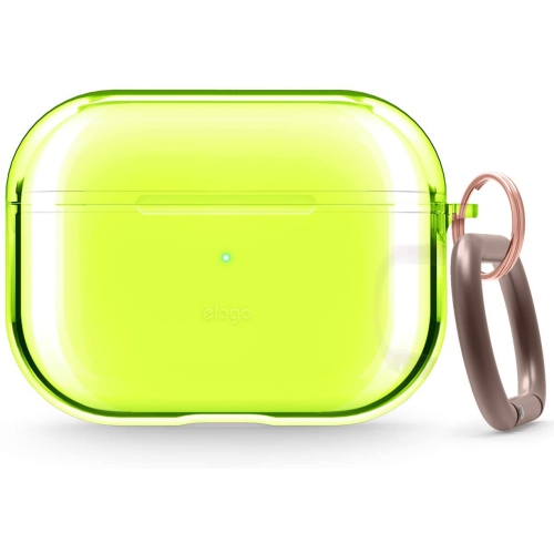 elago Protective Clear Case Designed for Apple AirPods Pro Case for AirPod Pro [Neon Yellow]