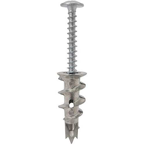 Stanz 120pcs Zinc Self Drilling Drywall Anchors with Tapping Screws Hollow Wall Anchor Screw Kit