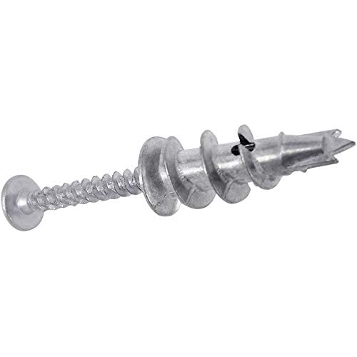 Stanz 120pcs Zinc Self Drilling Drywall Anchors with Tapping Screws Hollow Wall Anchor Screw Kit