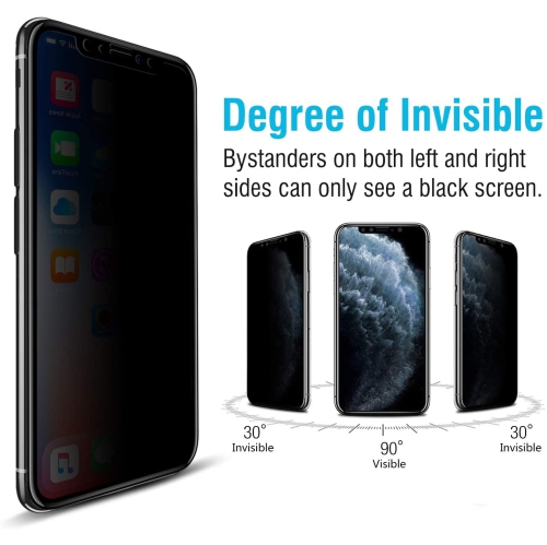 Tempered Glass Ultra Privacy Edge to Edge Screen Protection for iPhone 11 Pro Max / XS Max