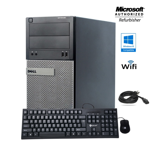 Refurbished (Good) Dell OptiPlex 3020 Tower Desktop PC Intel