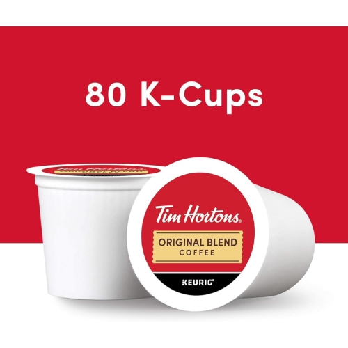 Tim Hortons Coffee Original Blend 80 K Cups Keurig K Cups Medium Roast