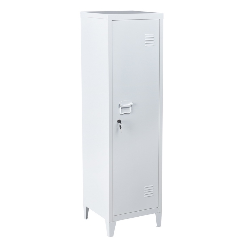 Furniturer Bookcase Metal Office Storage Cabinet Stand White Best Buy Canada